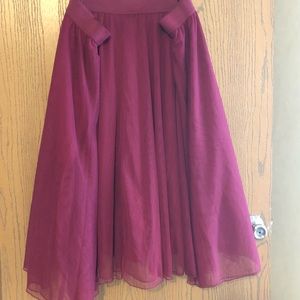 Torrid Burgundy Tulle Skirt